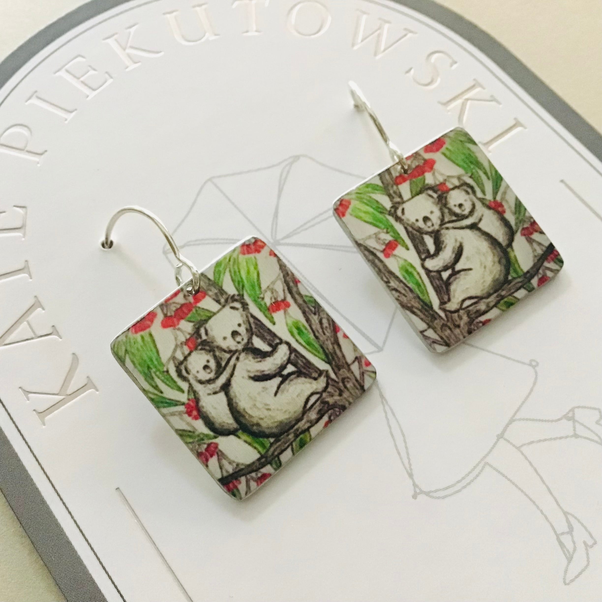 Aluminium Original Art Earrings