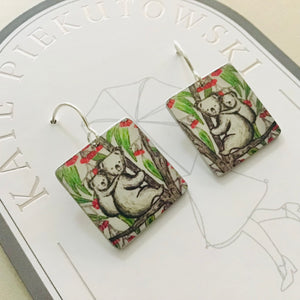Aluminium Original Art Earrings
