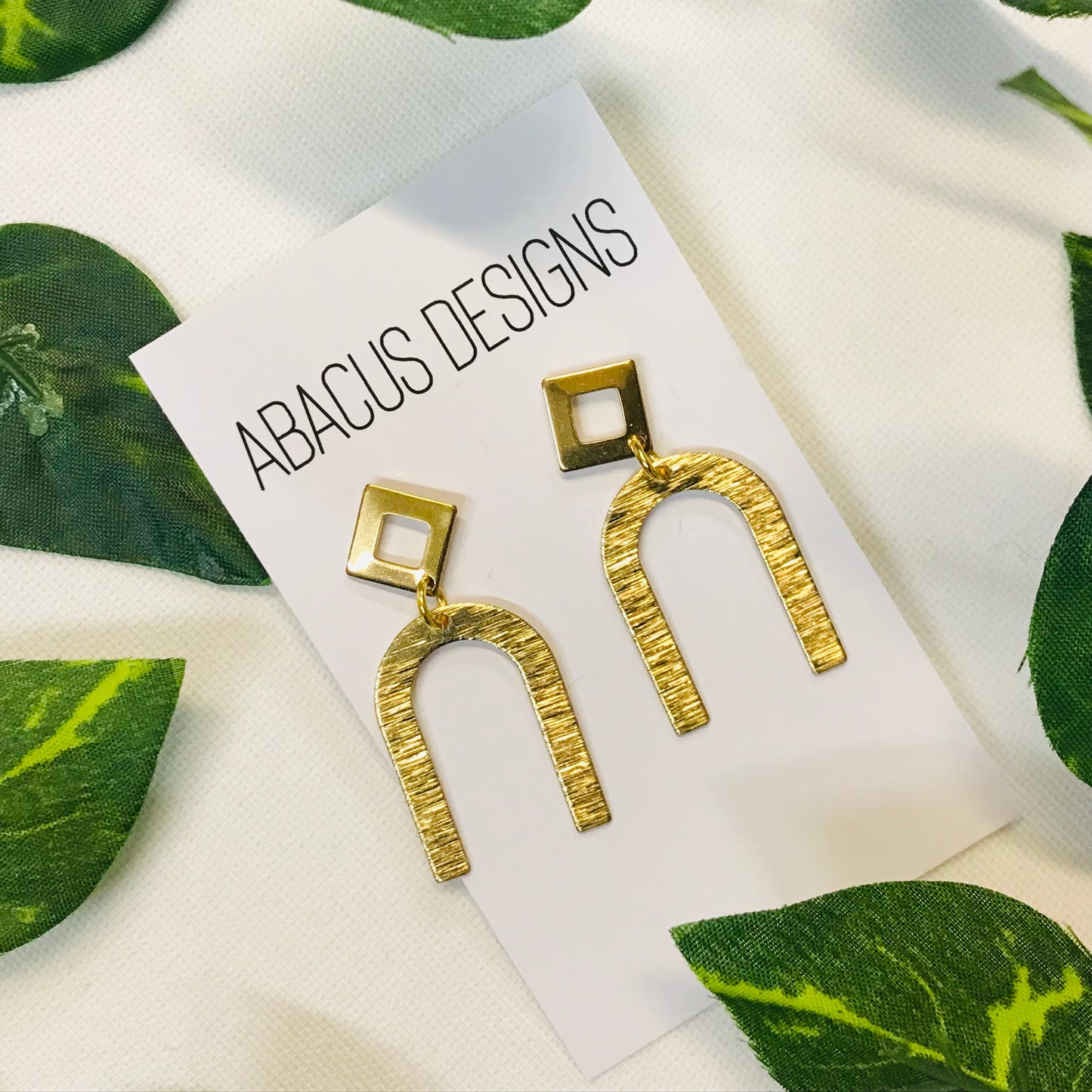 Brass Dangle Earrings