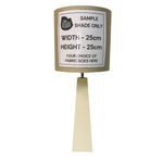 Lamp Base Only - Angled Cream Wood Tower Table Lamp
