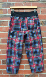 Women's Handmade Band Pants - Tartan