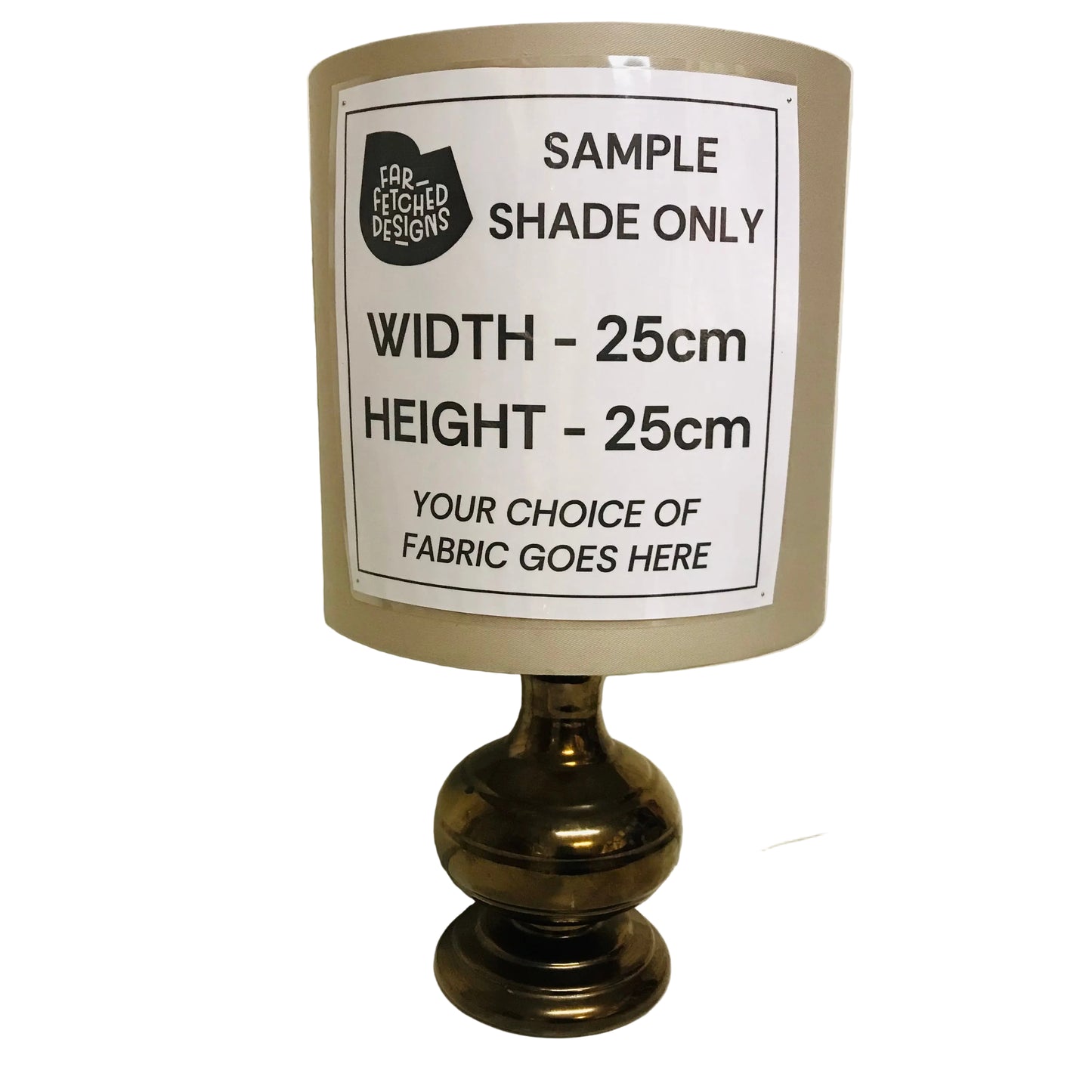 Lamp Base Only - Bronze Metallic Ceramic Vintage Table Lamp