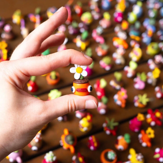 Polymer Clay Mini Pot Plant Figurines