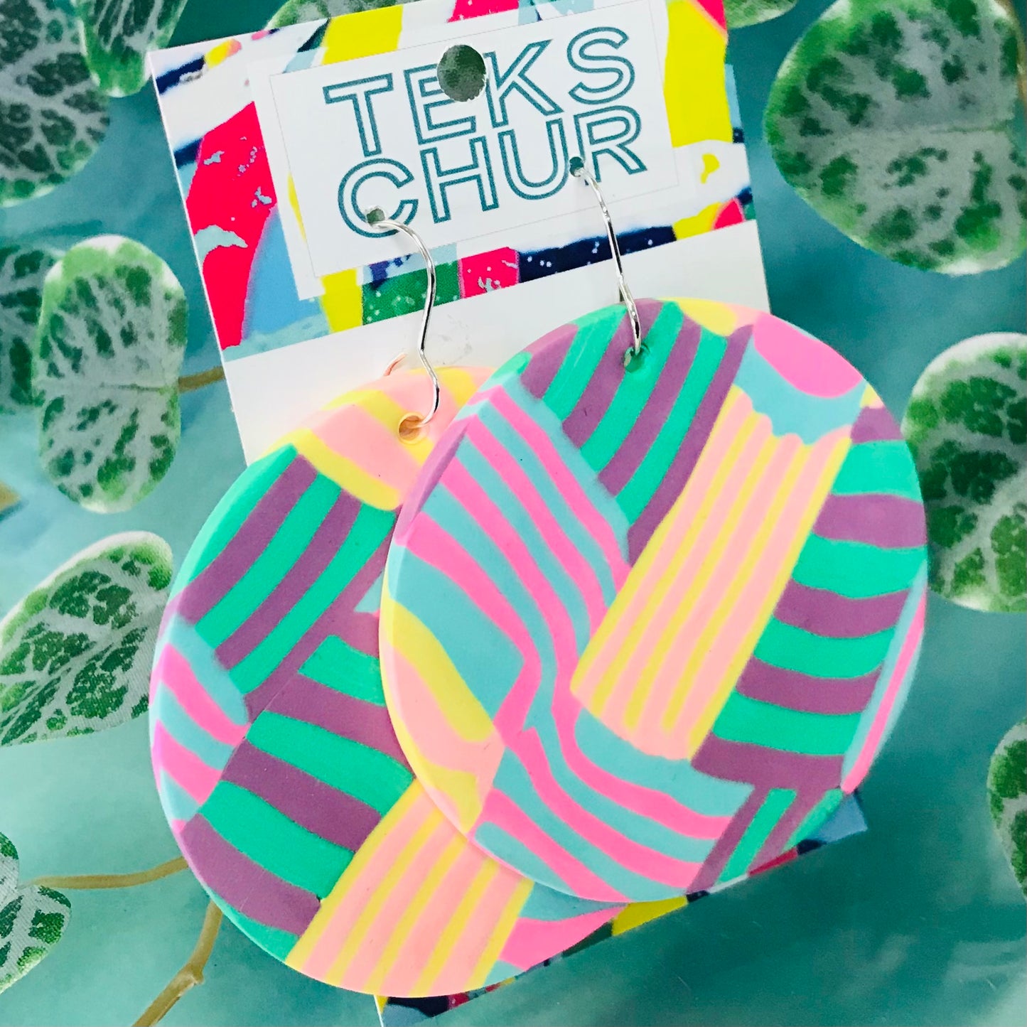 Polymer Clay Earrings - Spheres