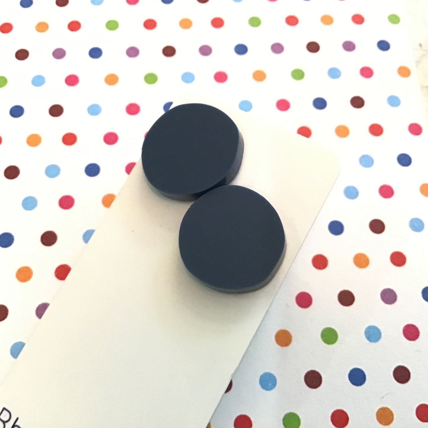 Novelty Studs Earrings - Graphic Acrylic