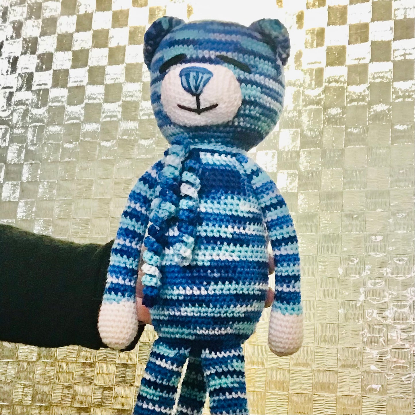 Crochet Stripey Cat Toy