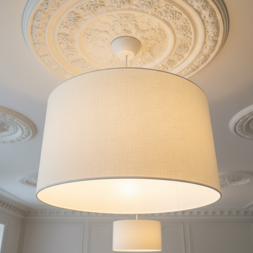 Custom Lamp Shade only - Basics - Supreme Homespun 100% Cotton / Celery