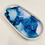Alcohol Ink Detail Porcelain Oval Tray