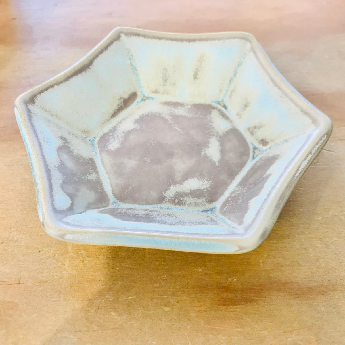 Handthrown Pottery Hexagon & Triangle Trinket Dishes