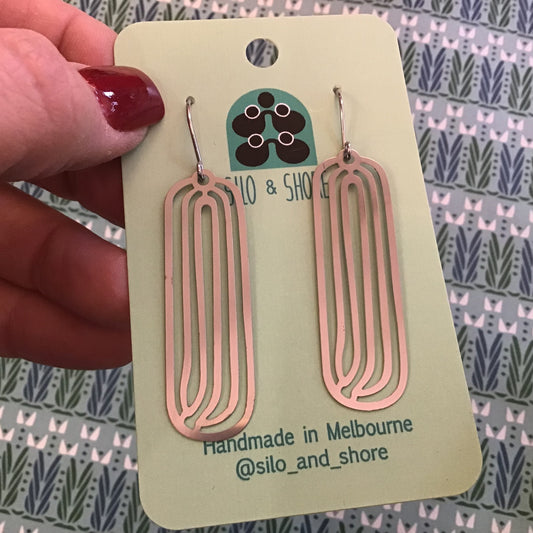 Stainless Steel Statement Earrings - Pathways Range