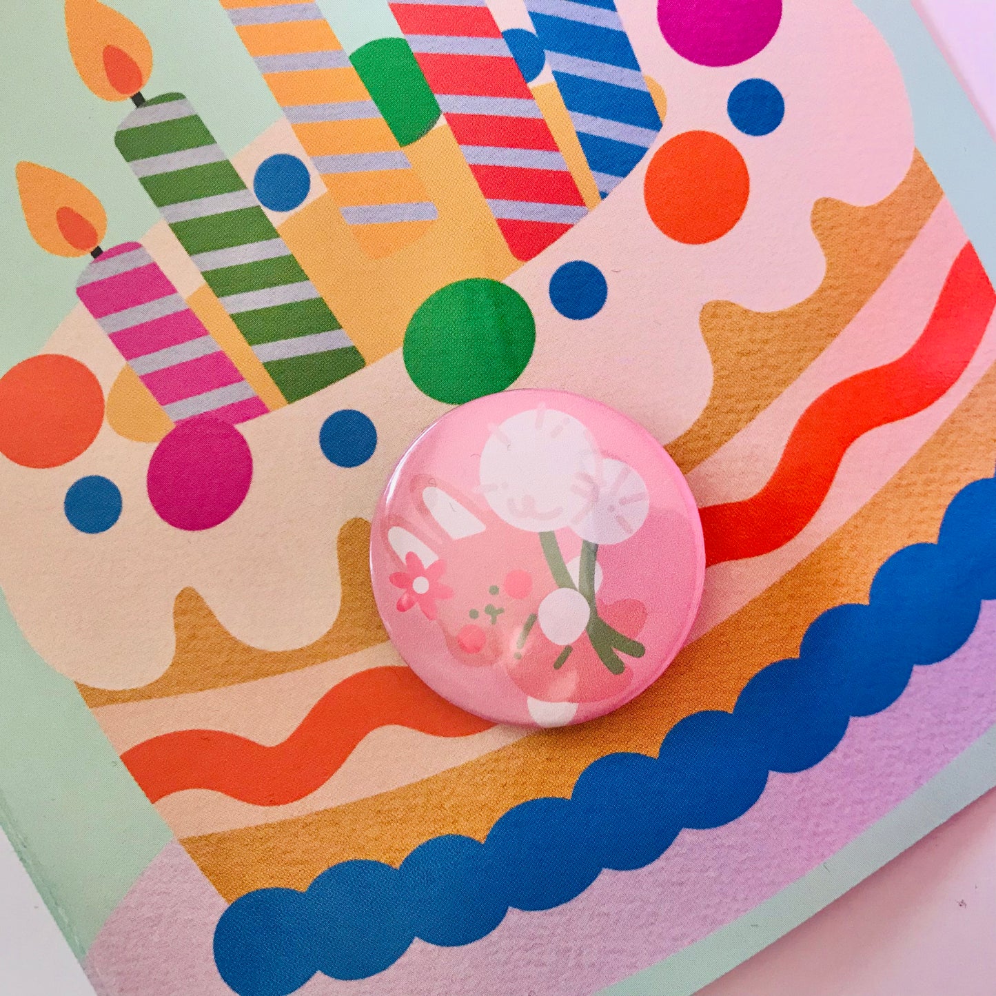 Badge Pin Birthday Cards