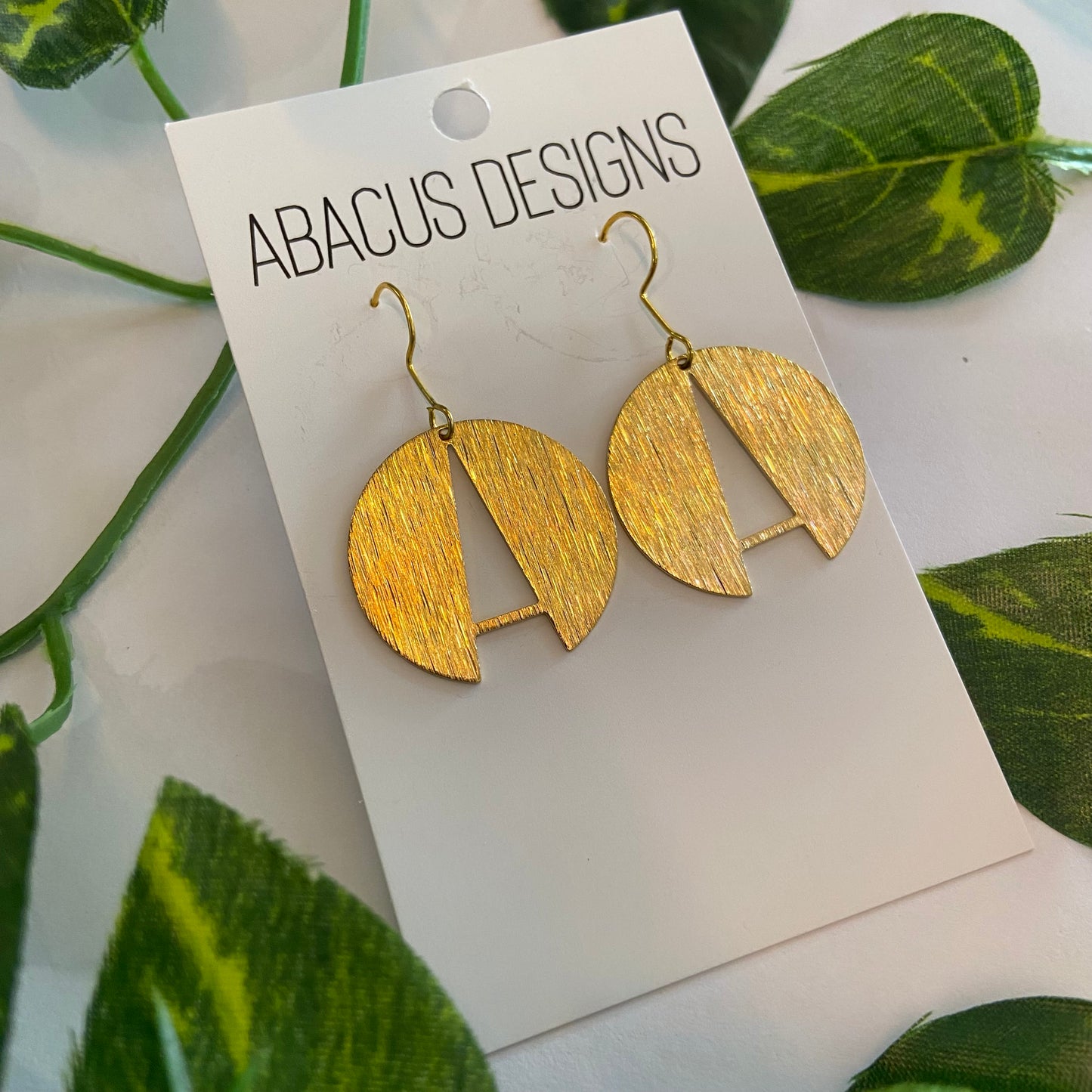 Brass Dangle Earrings