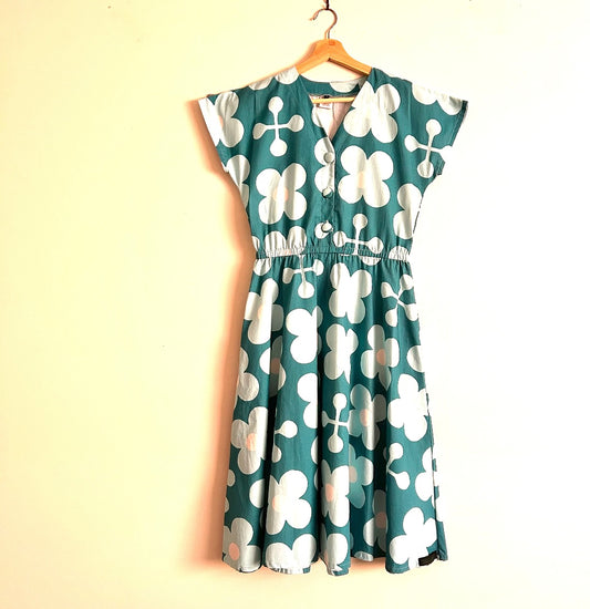 Women’s Handmade Jasmine Dress with Pockets -  MINT SCANDI / SMALL