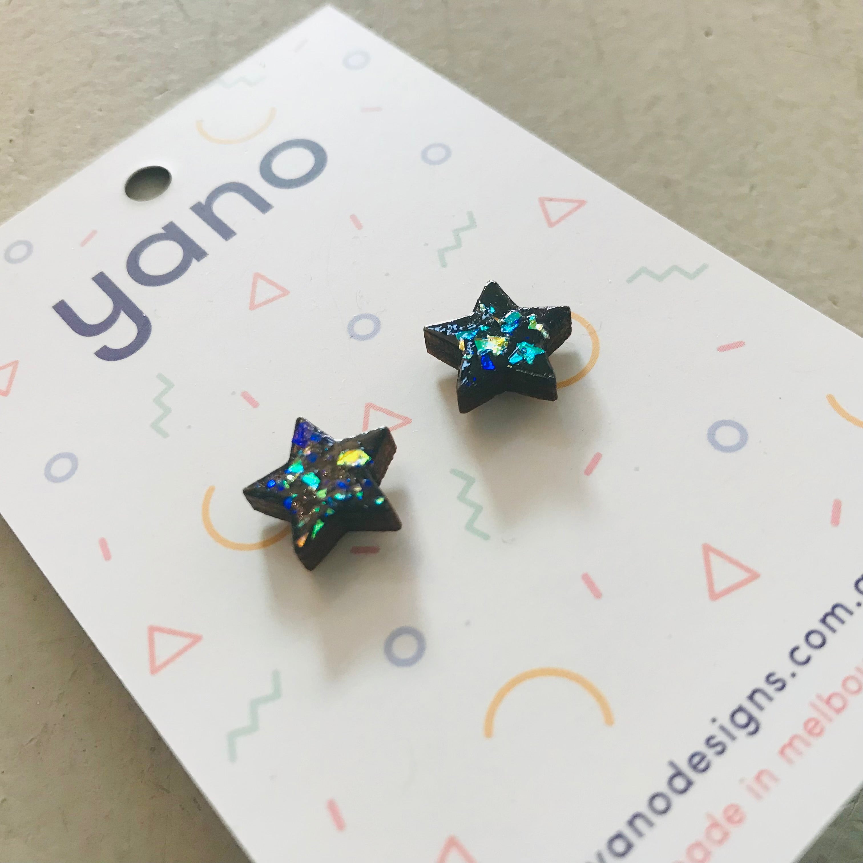 Sparkle Star Stud Earrings