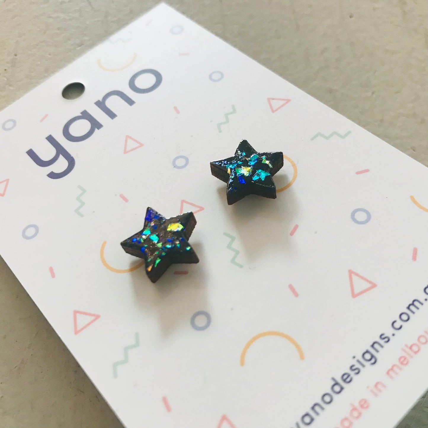 Sparkle Star Stud Earrings