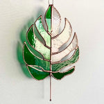 Handmade Glass Suncatcher - Monstera Leaf