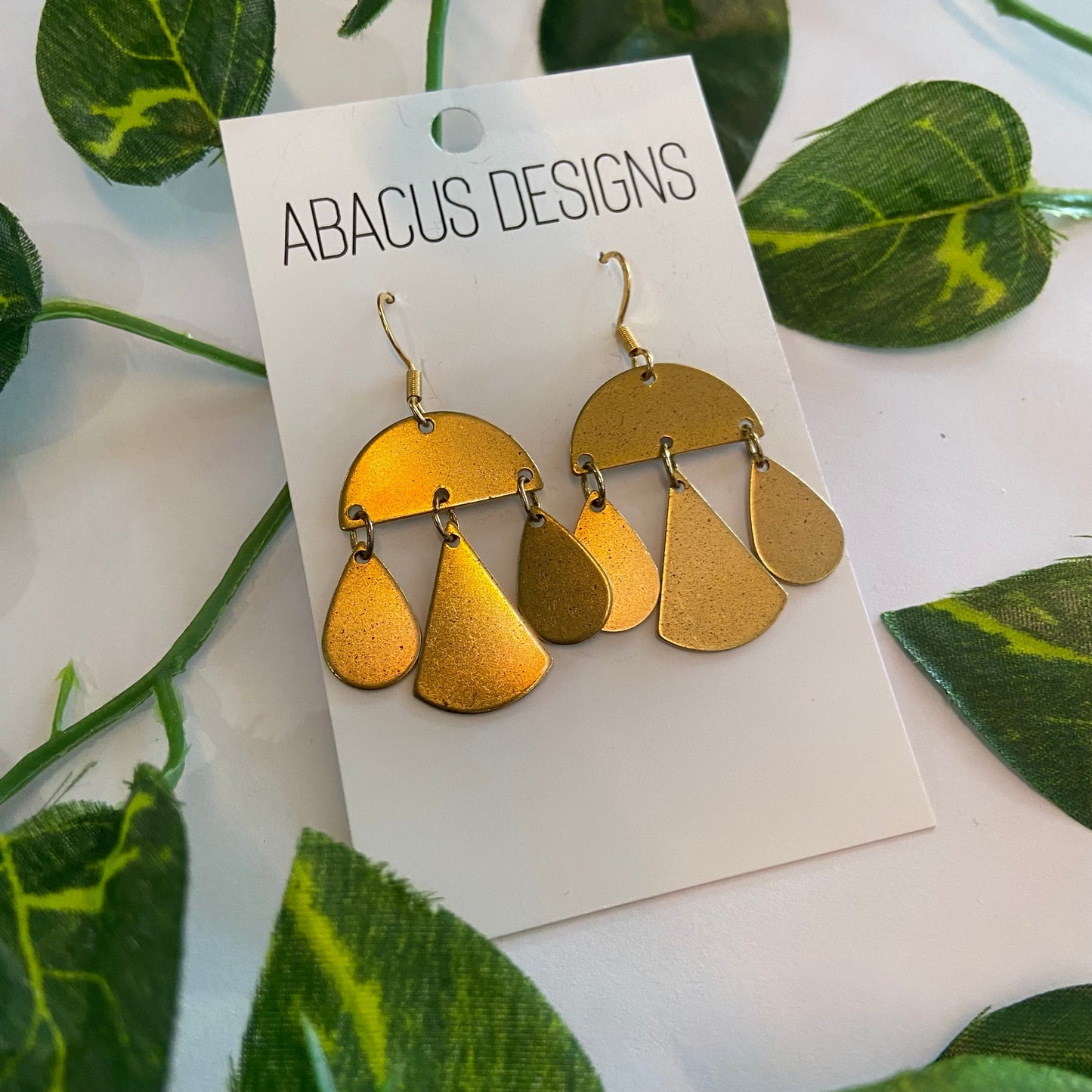 Brass Dangle Earrings