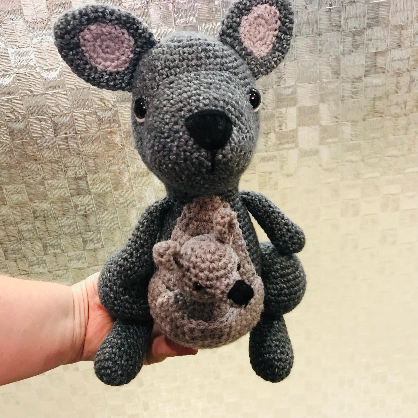Kangaroo & Joey Crochet Toy