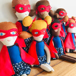 Handmade One-Of-A-Kind Superhero Cloth Doll