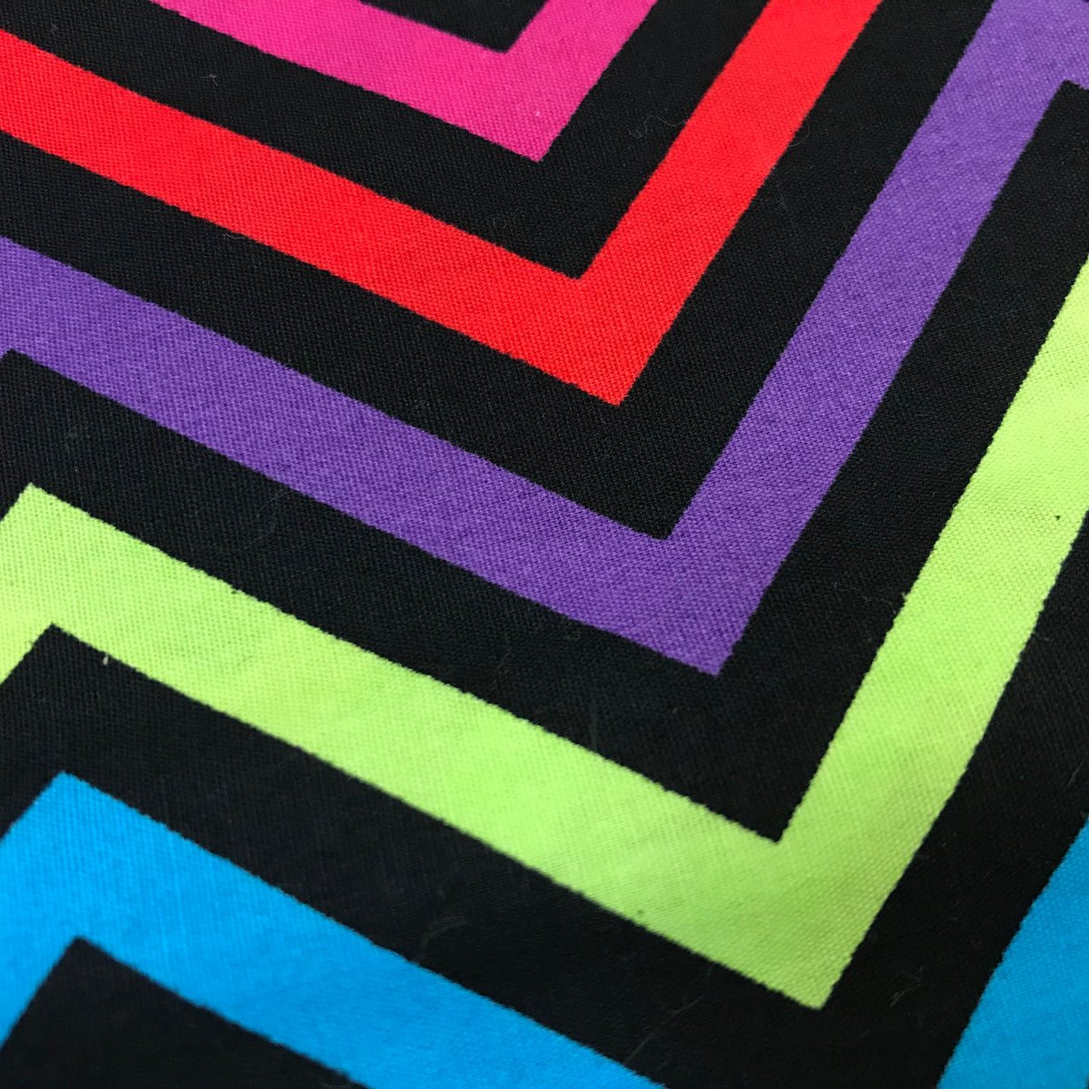 Custom Lamp Shade only - Rainbow Chevron Zig Zag