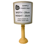 Lamp Base Only - Ochre Pillar Gloss Ceramic Table Lamp