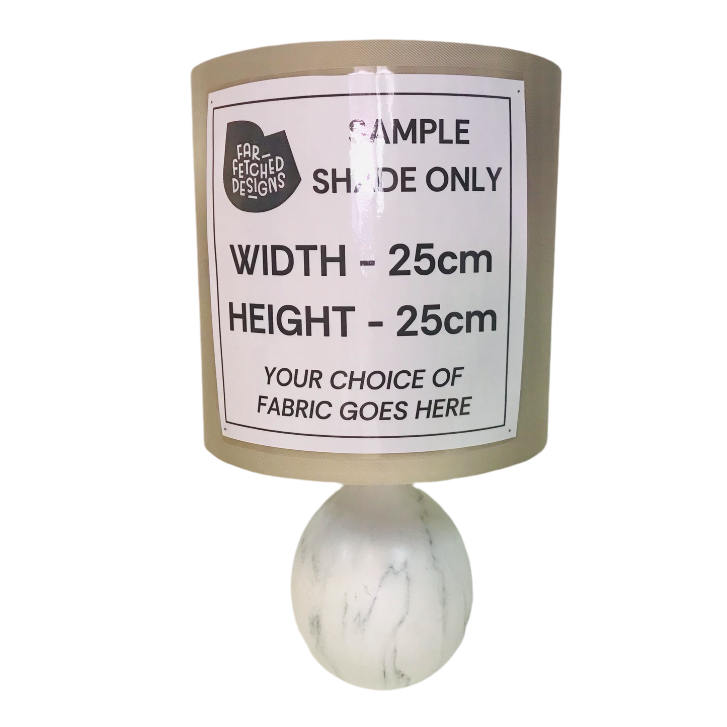 Lamp Base Only - Marbled Ceramic Ball Table Lamp