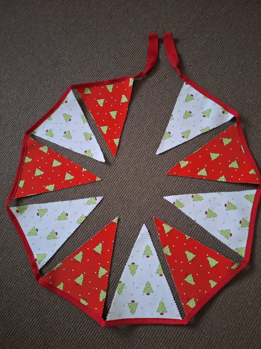 Handmade Fabric Christmas Bunting