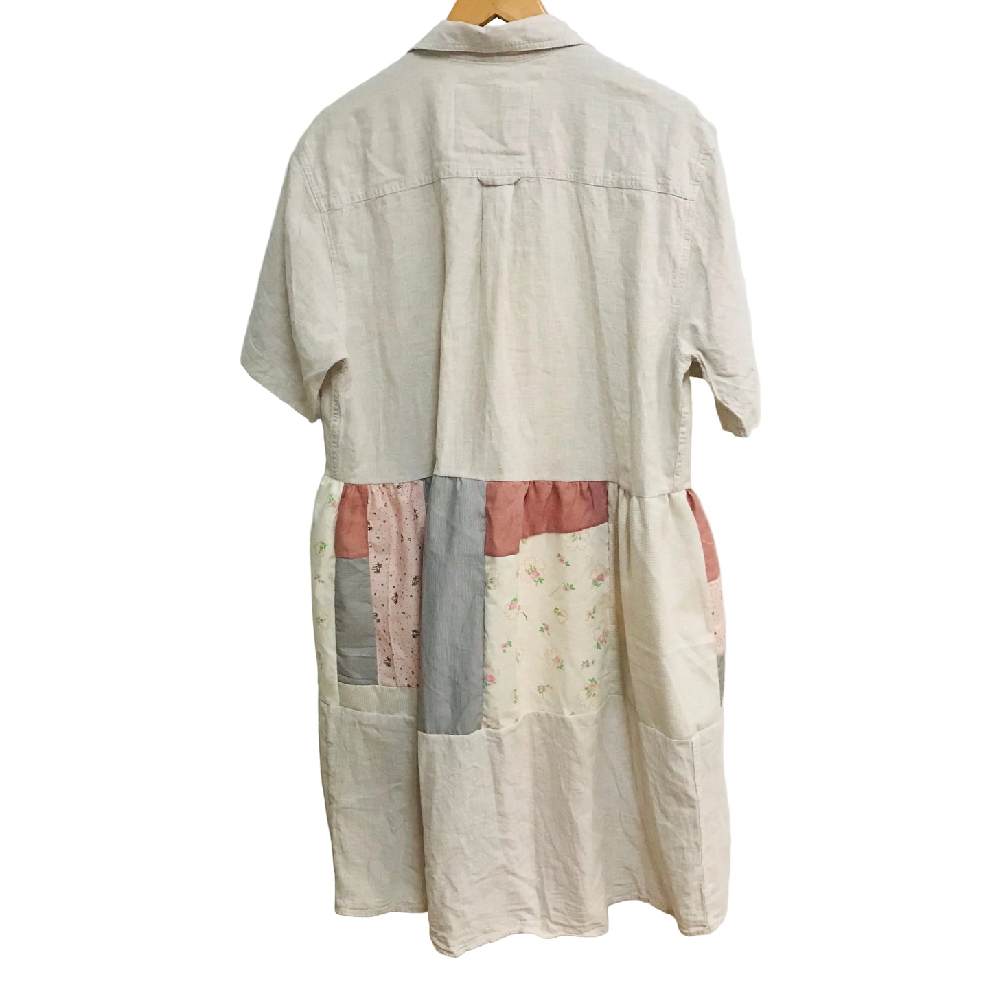 Scarecrow Dress - Linen Naturals & Pinks