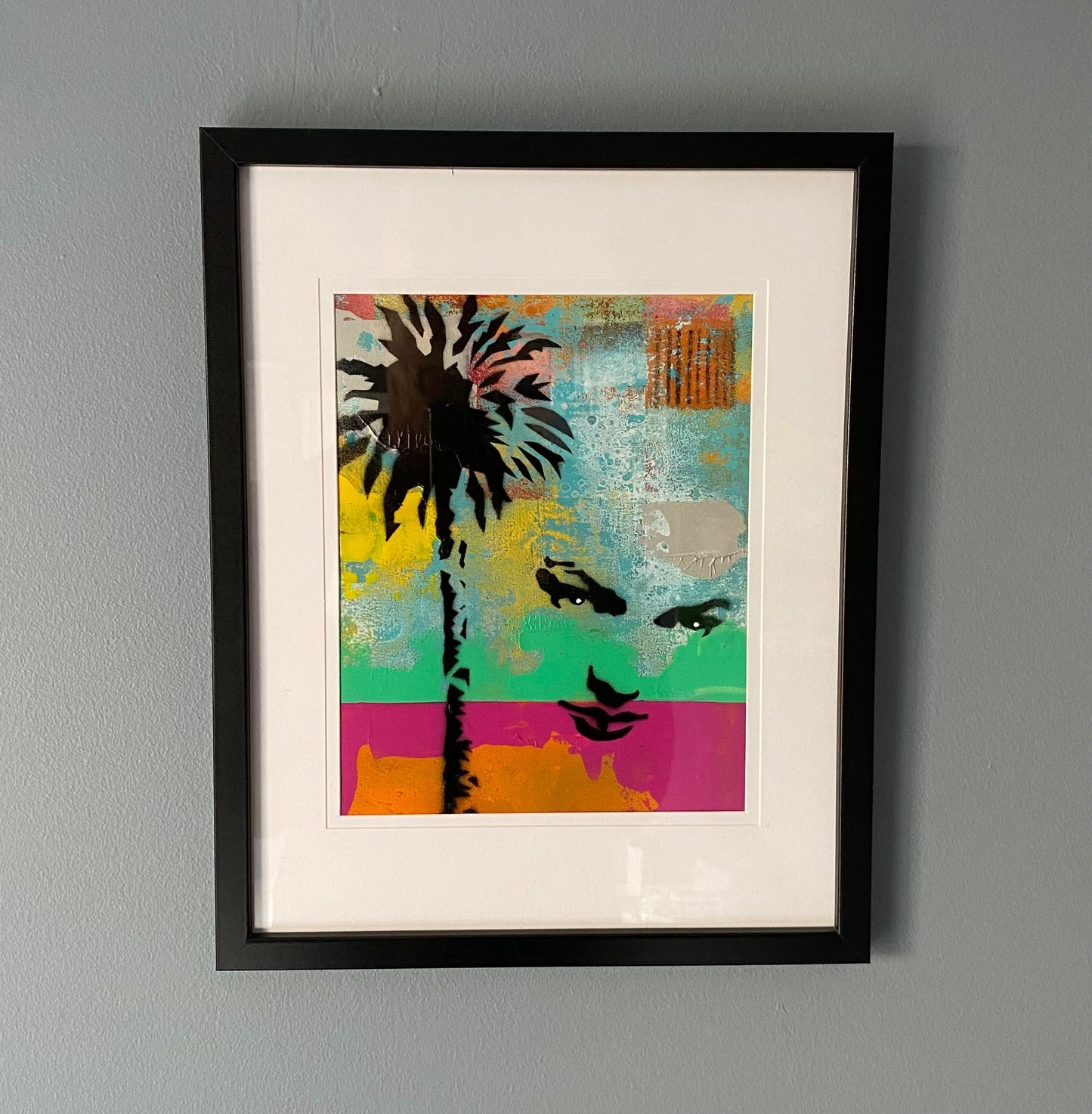 Inner West Stencil & Spraypaint Original Artwork - framed #5