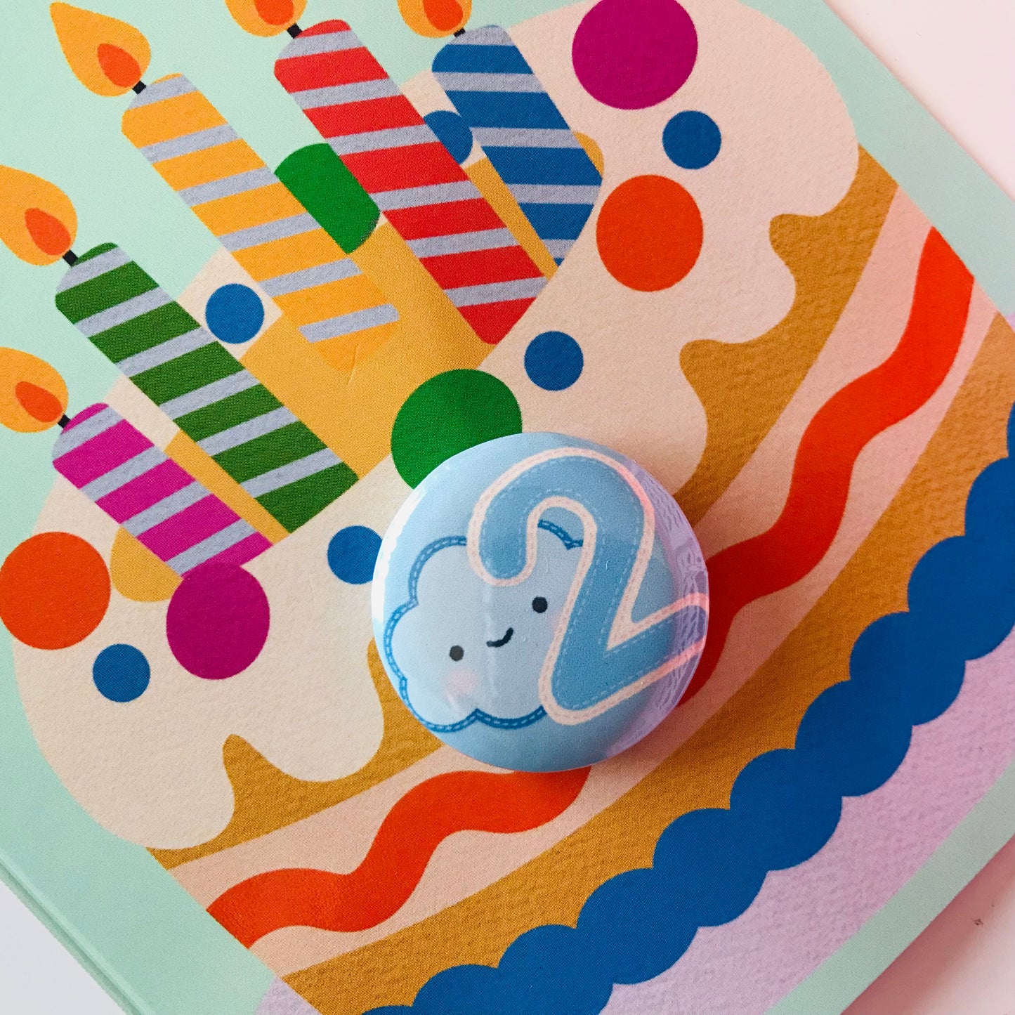 Badge Pin Birthday Cards