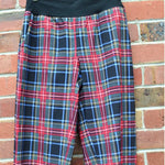 Women's Handmade Band Pants - Tartan