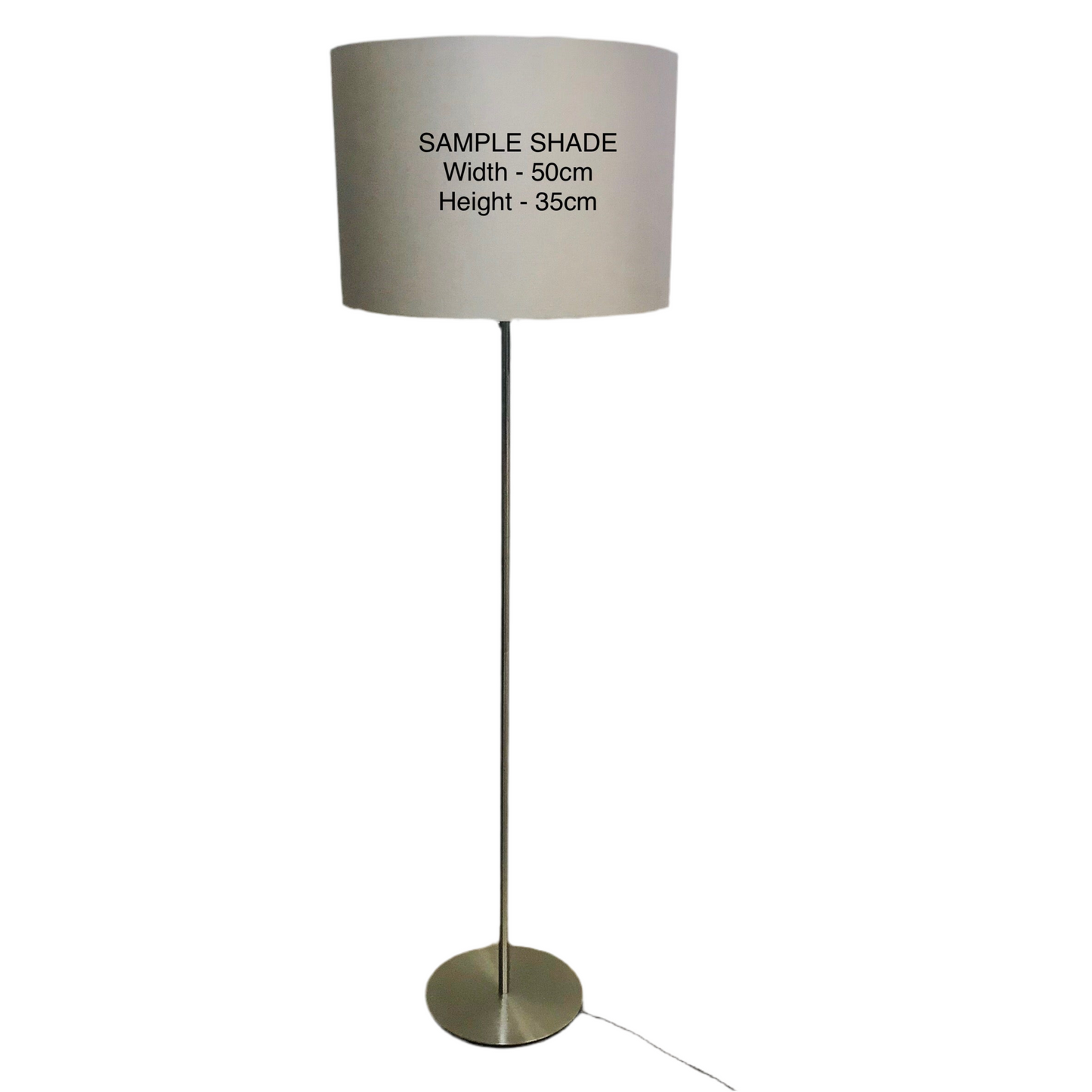 Lamp Base Only - Steel Stick Floor Lamp