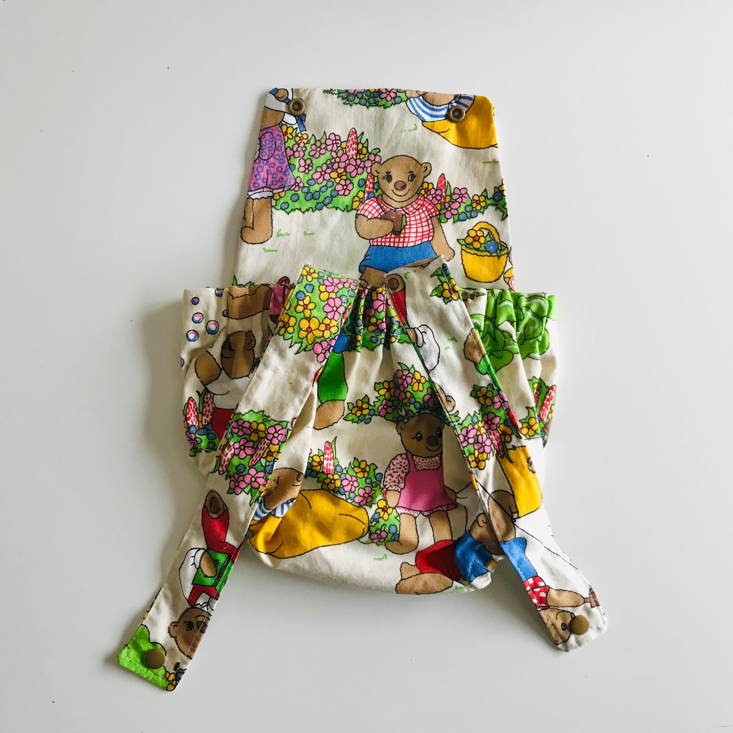 Baby Toddler Summer Romper - Upcycled Teddy Bears Picnic