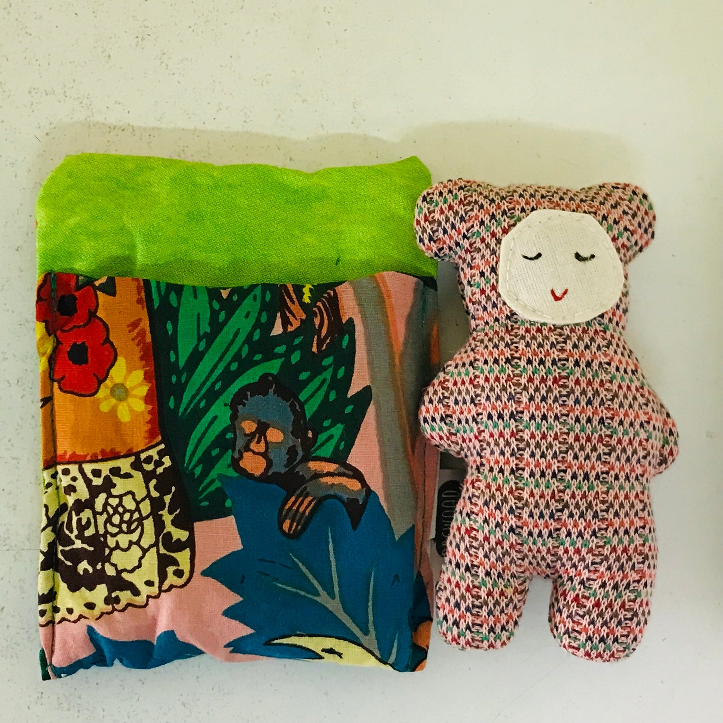 Handmade OOAK Mini Sleepy Bear with Sleeping Bag