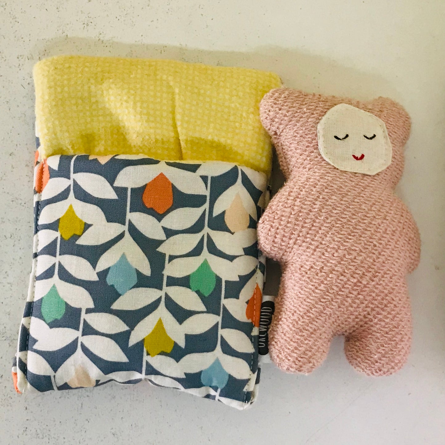 Handmade OOAK Mini Sleepy Bear with Sleeping Bag