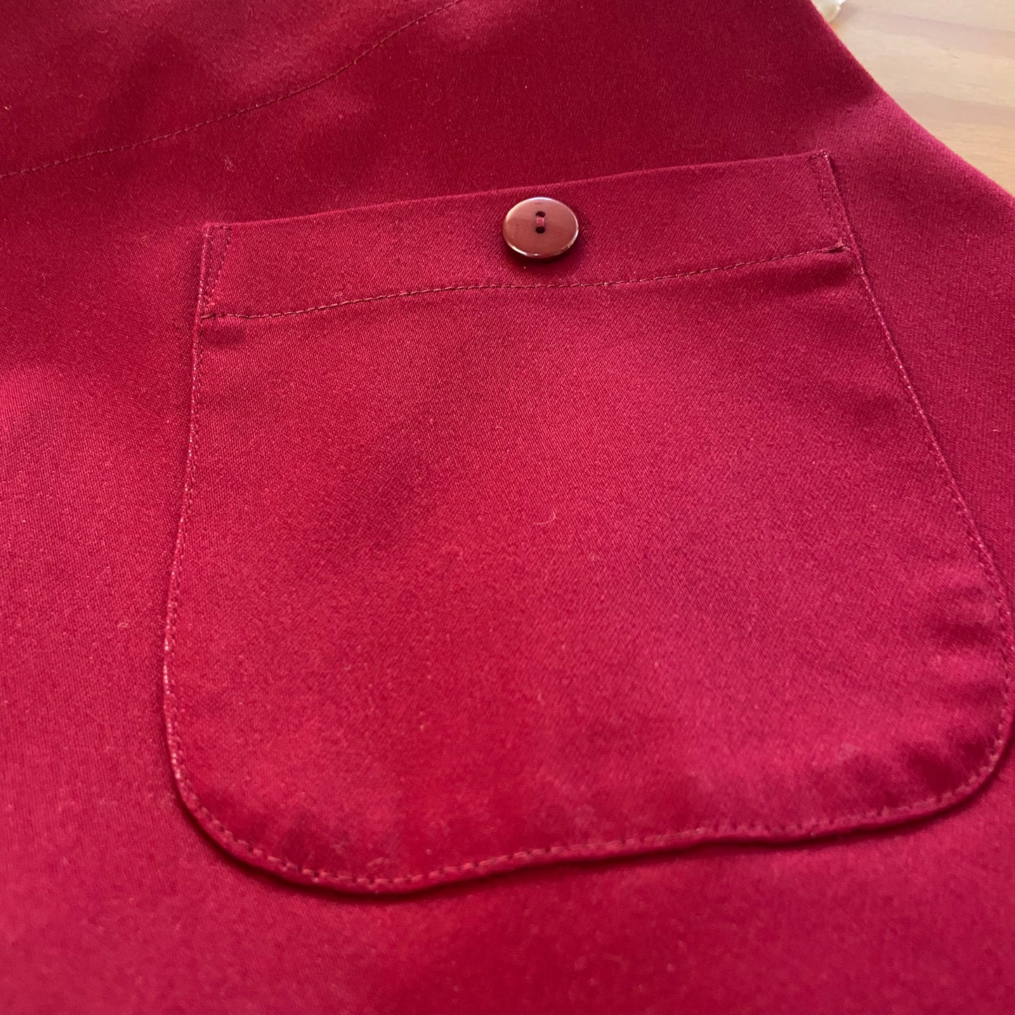 Women's Handmade Pocket Skirt - Magenta Stretch Cotton