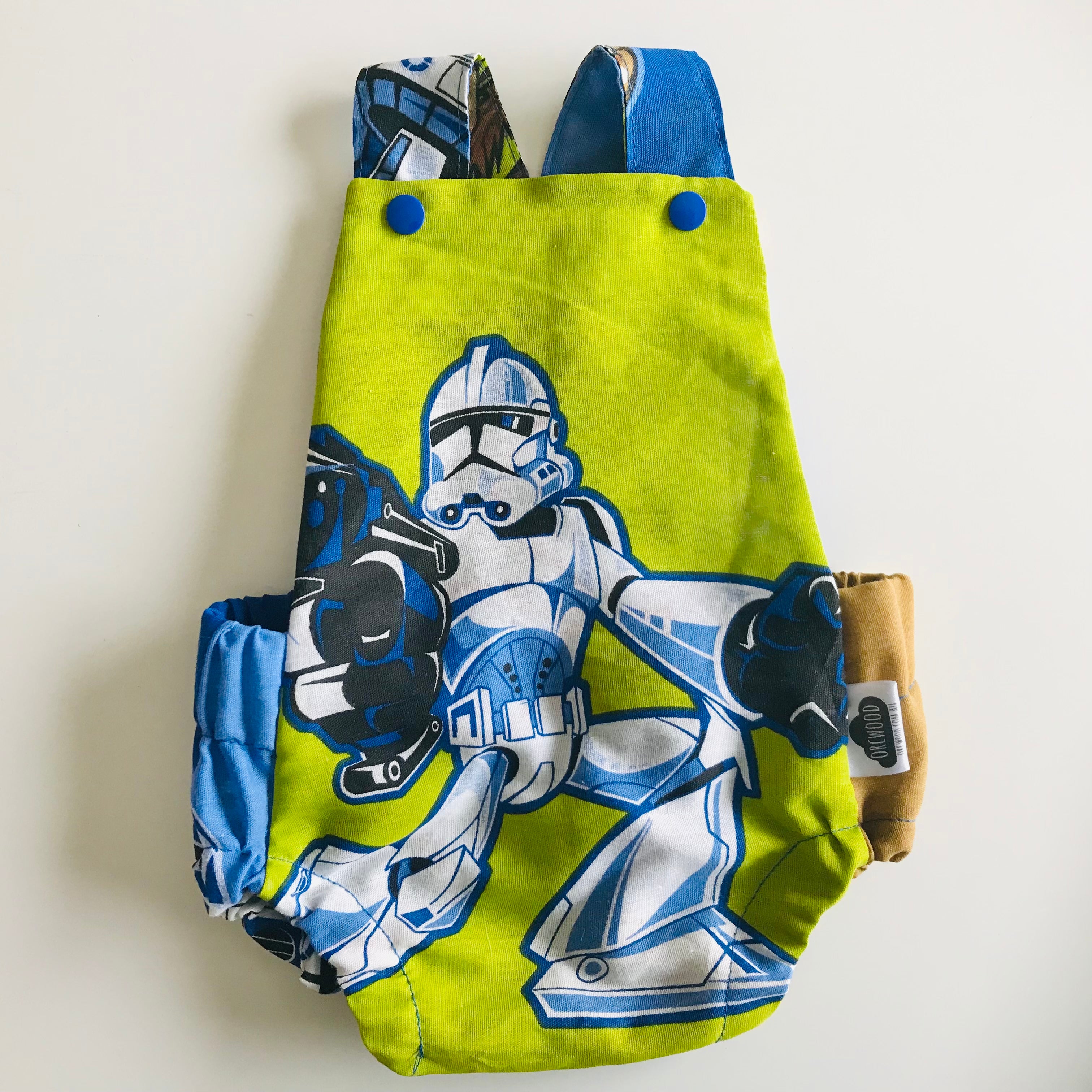 Baby Toddler Summer Romper - Upcycled Star Wars