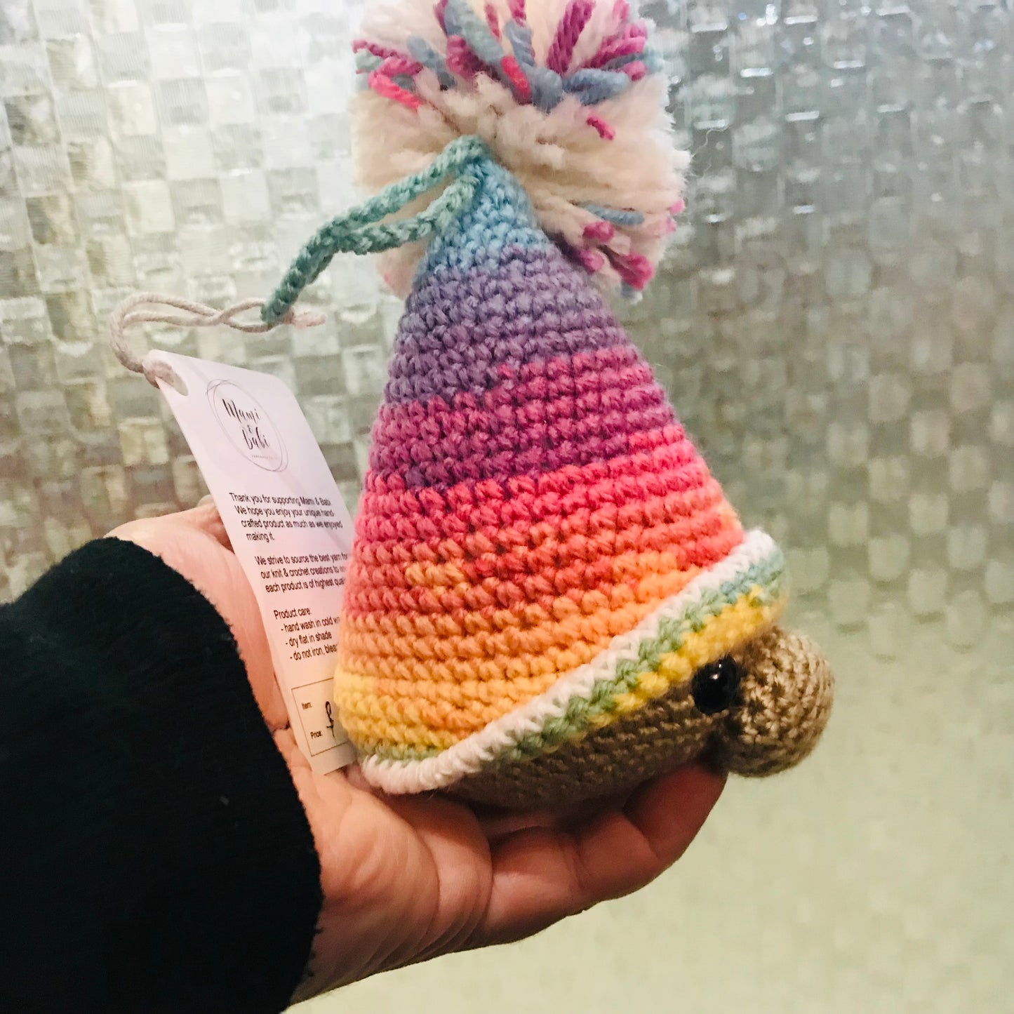 Hanging Crochet Gnome Head