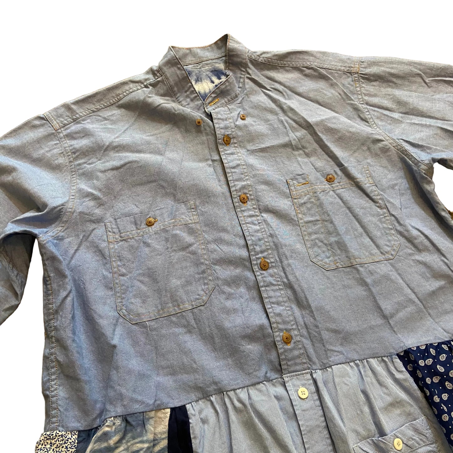 Scarecrow Dress - Multi Blues