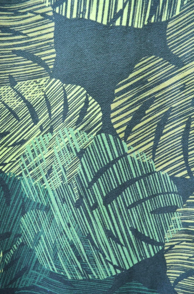 Women's Handmade Band Pants - Monstera