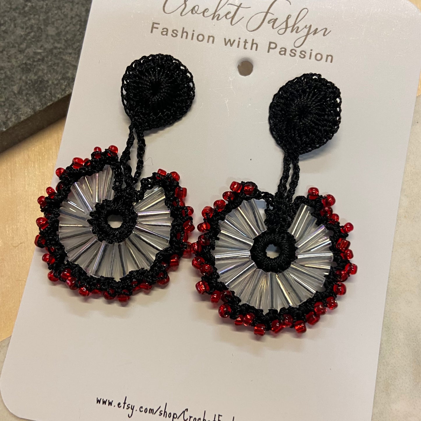 Handcrafted Crochet Earrings - Bead Range
