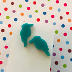 Novelty Studs Earrings - Graphic Acrylic