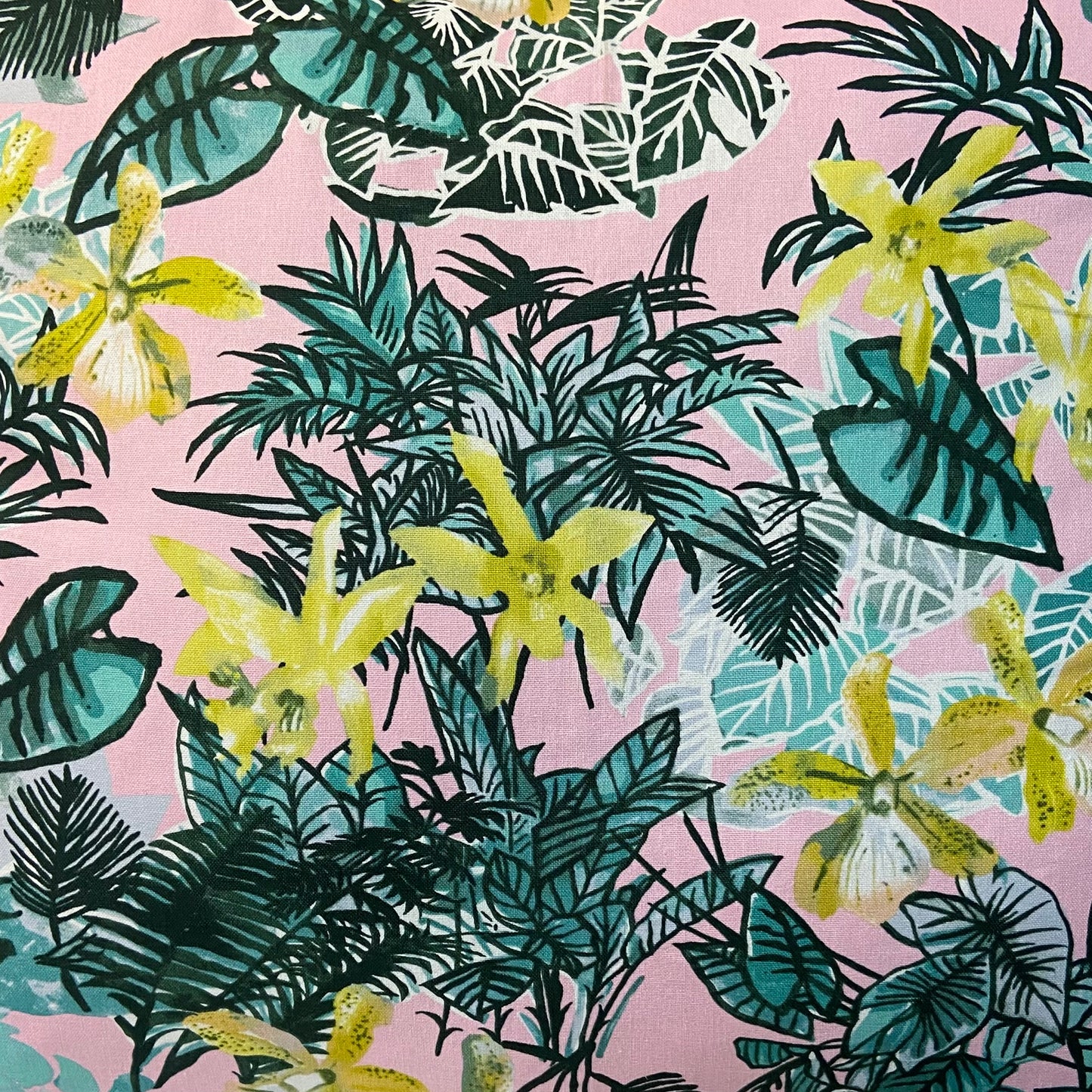 Cushion - TROPICAL ORCHIDS ON BLUSH
