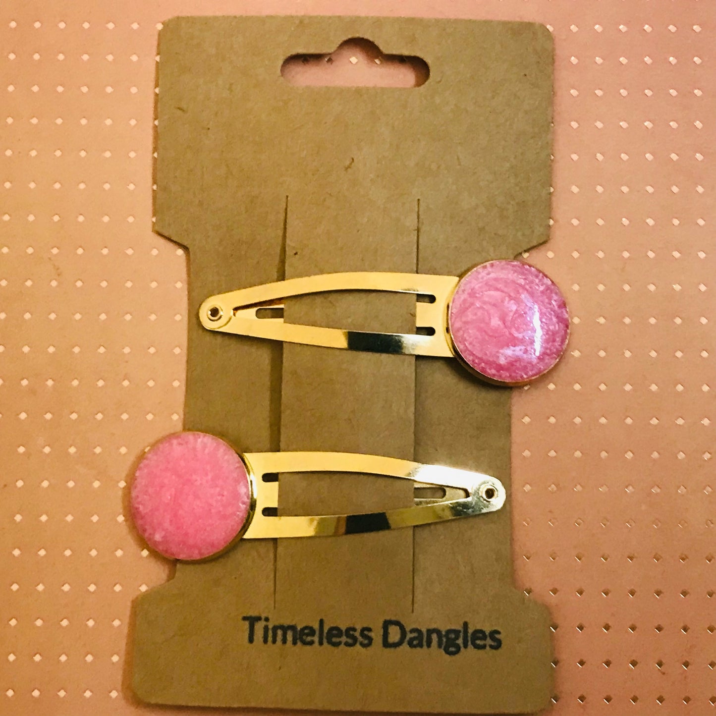 Resin Sparkle Hair Clips - Set of 2