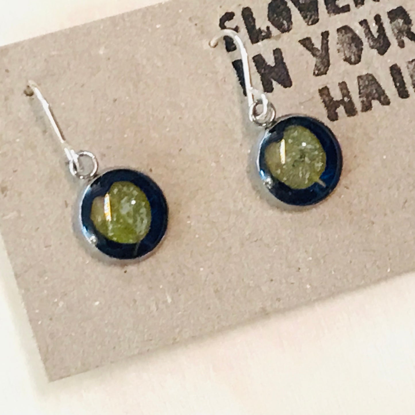 Australian flora Resin & Sterling Silver Earrings - small