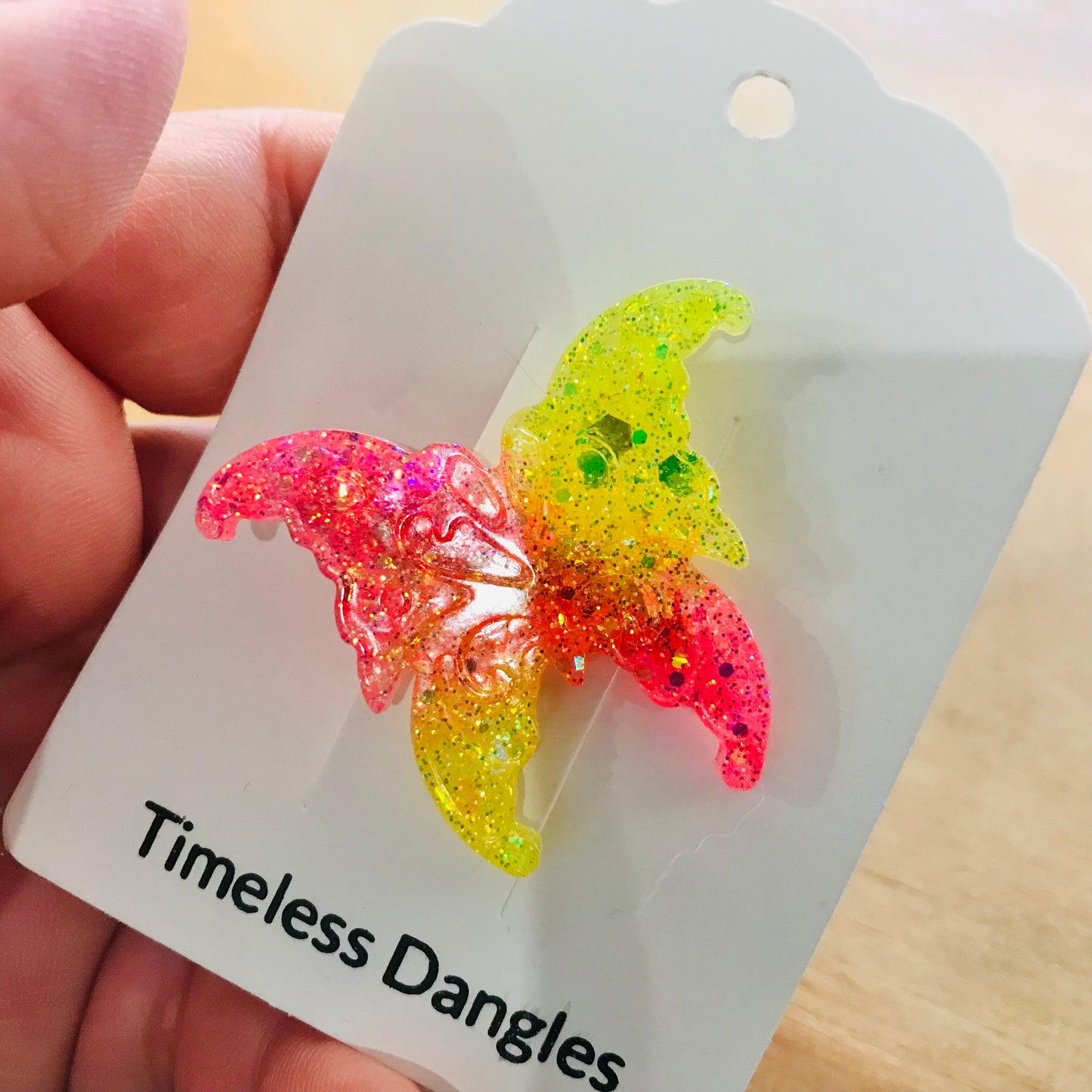 Resin Sparkle Hair Clips - Single Clip