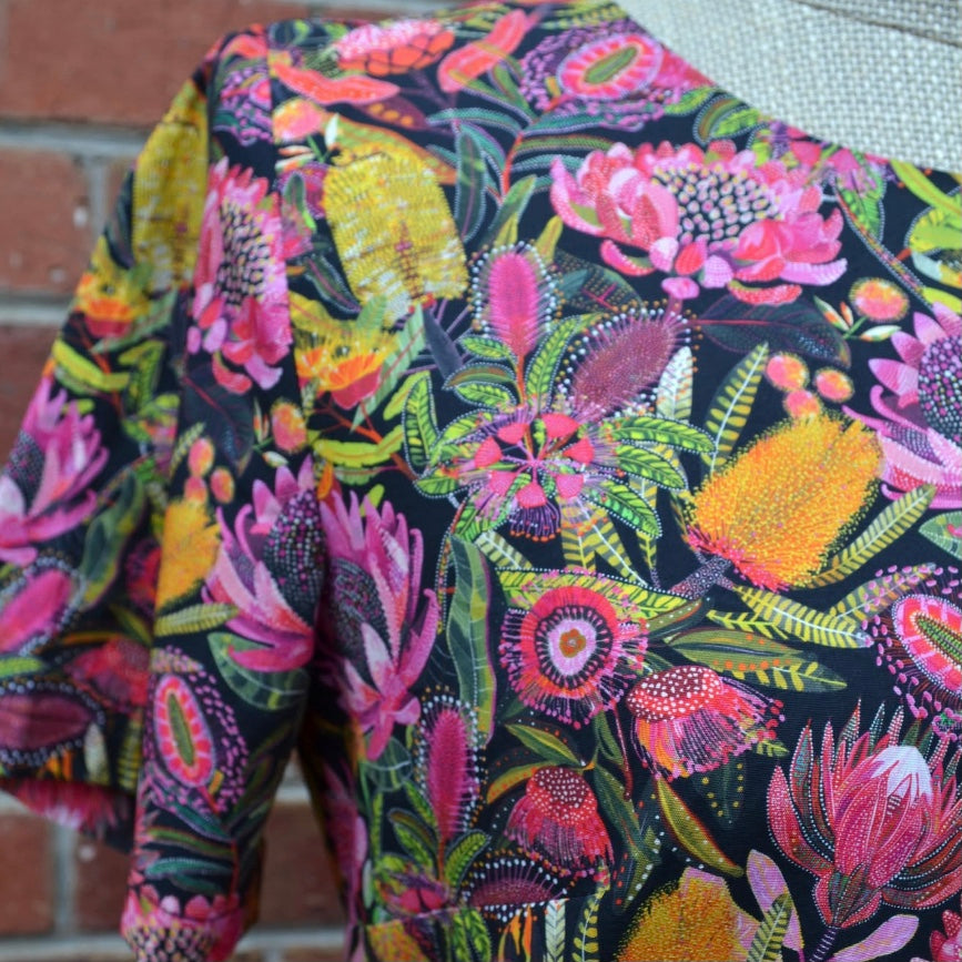 Women's Handmade Keyhole Top - Waratahs