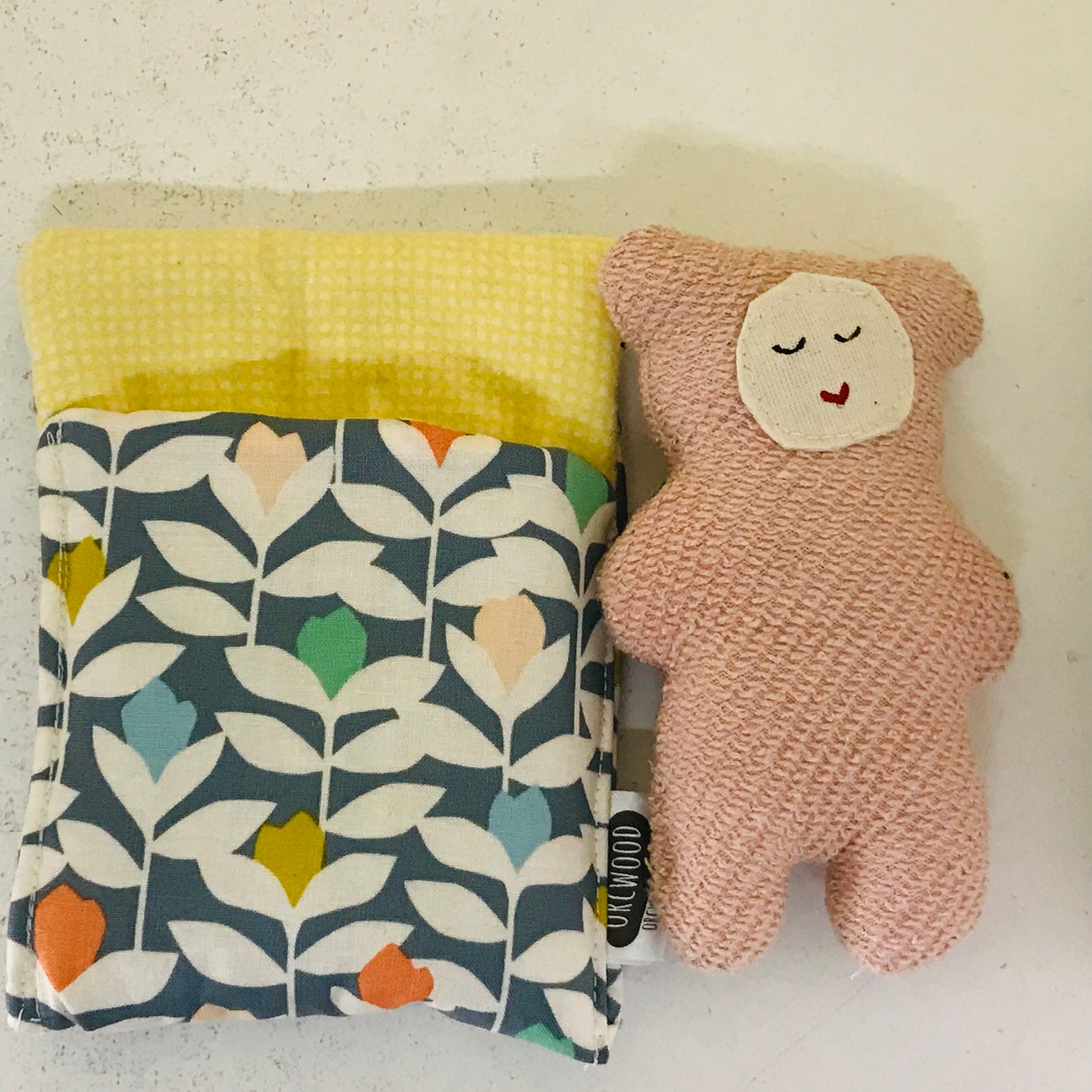 Handmade OOAK Mini Sleepy Bear with Sleeping Bag