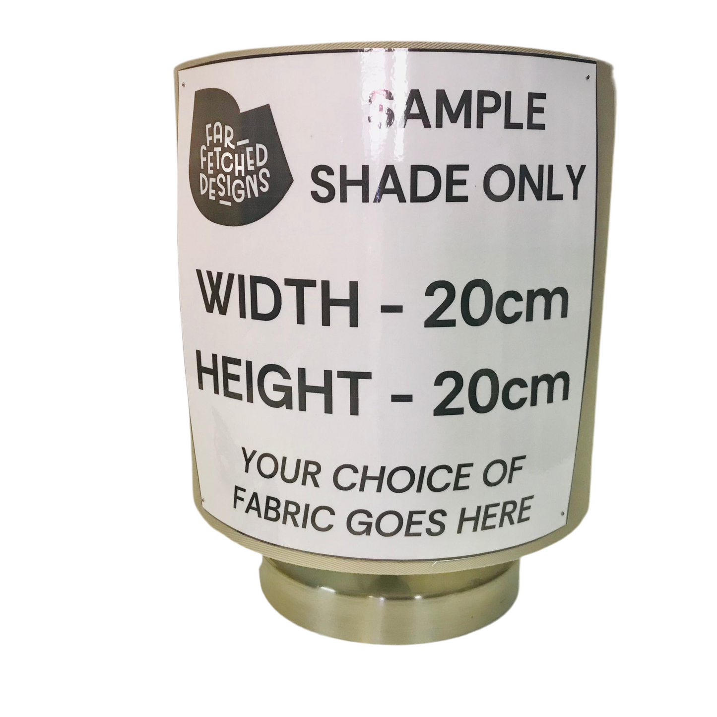 Lamp Base Only - Flat Disc for Column Shades Touch Lamp