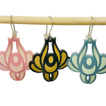Art Deco Acrylic Earrings - Bloom